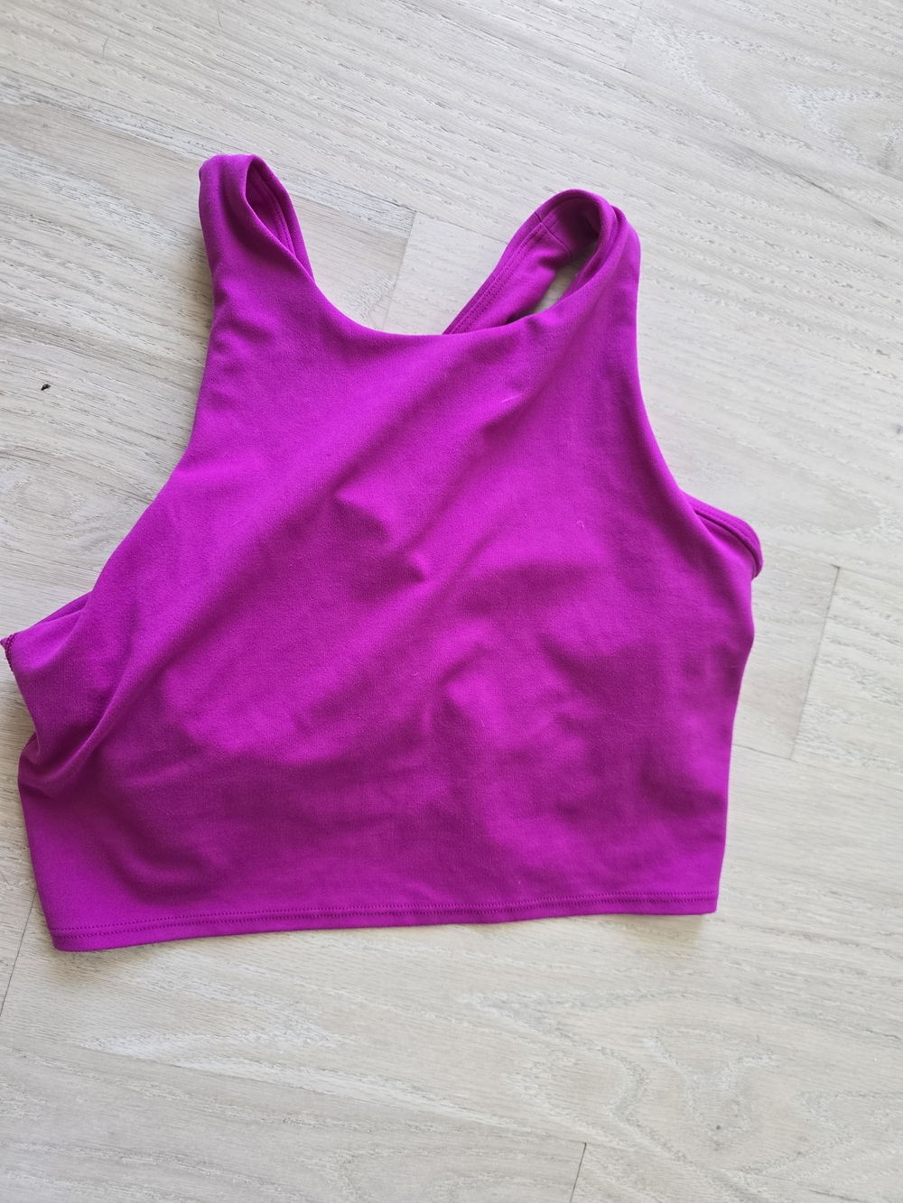 Athleta Fuchsia High-Neck Crop Tank